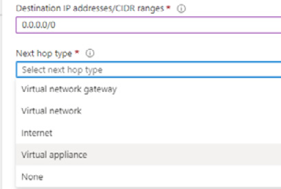 Figure 2.66 – Route table configuration