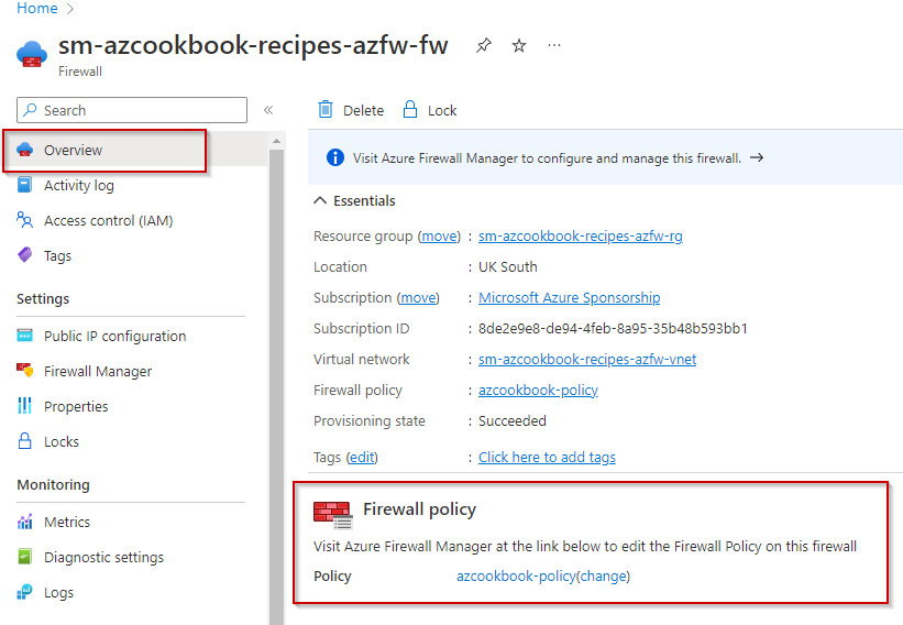 Figure 2.69 – Azure Firewall