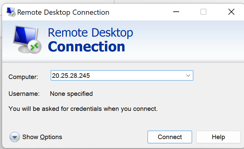 Figure 2.80 – Remote Desktop Connection