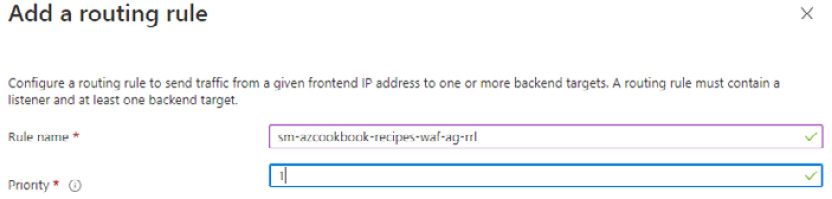 Figure 2.107 – Configure a routing rule