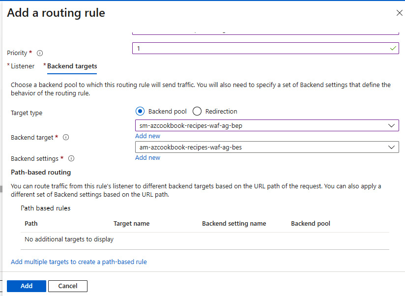 Figure 2.111 – Add a routing rule