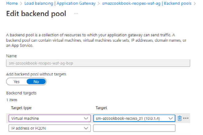 Figure 2.116 – Edit backend pool