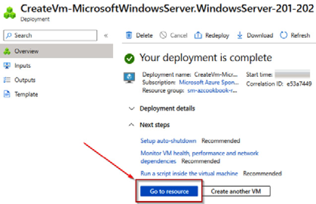 Figure 4.16 – Deployment complete