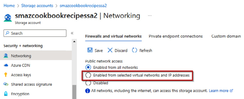 Figure 6.14 – Public network settings