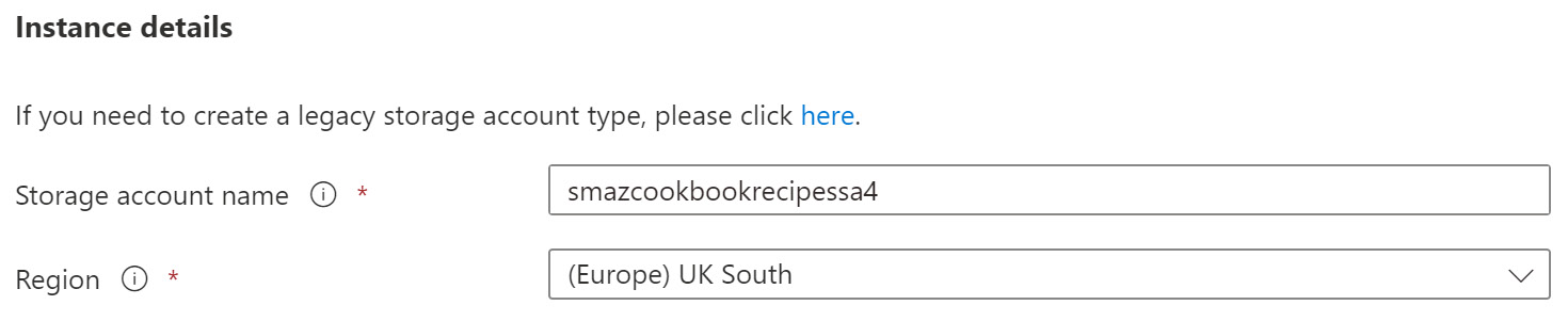 Figure 6.25 – Setting the instance details