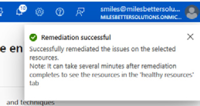 Figure 7.14 – Remediation successful