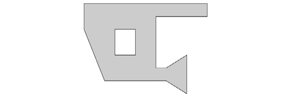Figure 8.5 – Sample polygon but with a hole

