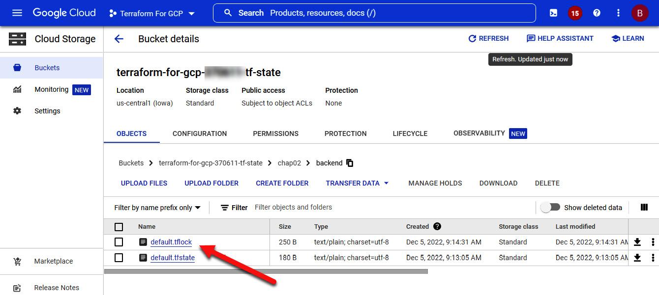 Figure 2.2 – Terraform backend state