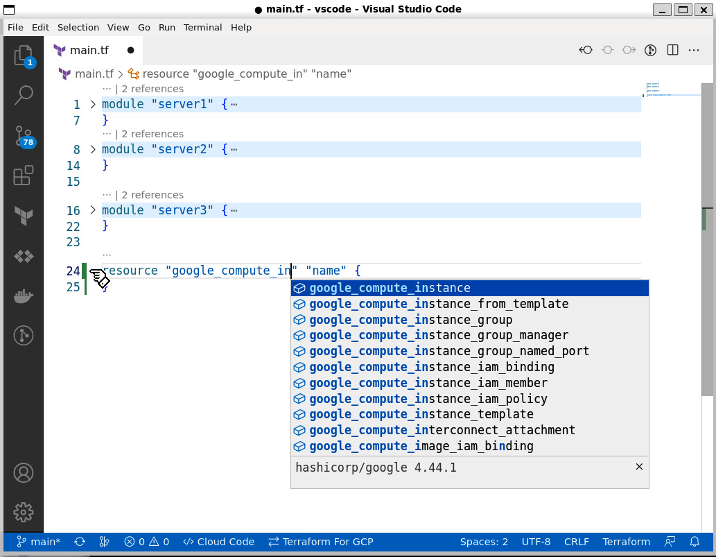 Figure 9.2 – Intelligent autocompletion