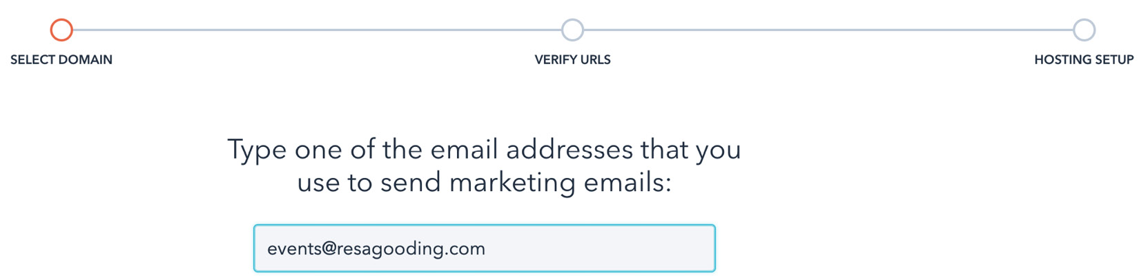 Figure 1.18 – Entering a generic email address in this box

