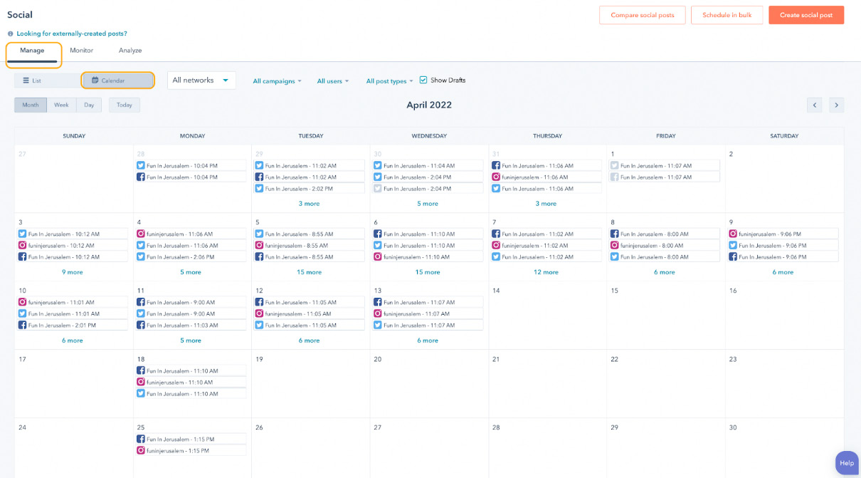 Figure 1.31 – Calendar tool 
