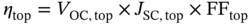 eta Subscript t o p Baseline equals upper V Subscript upper O upper C comma t o p Baseline times upper J Subscript upper S upper C comma t o p Baseline times upper F upper F Subscript t o p