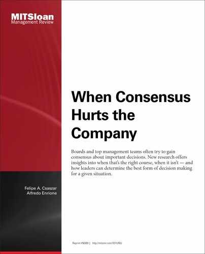 When Consensus Hurts the Company 