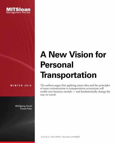 Cover image for A New Vision for Personal Transportation