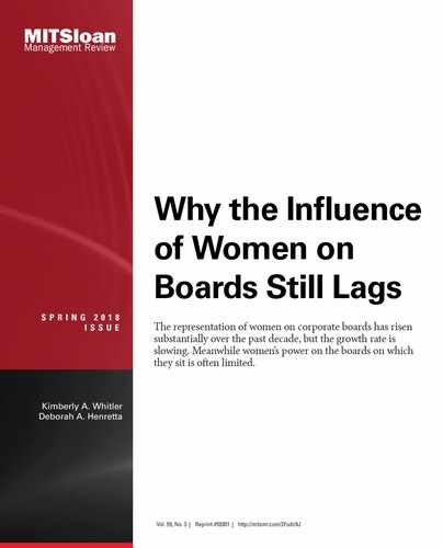 Why the Influence of Women on Boards Still Lags 