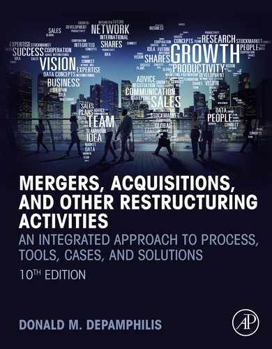 Mergers, Acquisitions, and Other Restructuring Activities, 10th Edition 