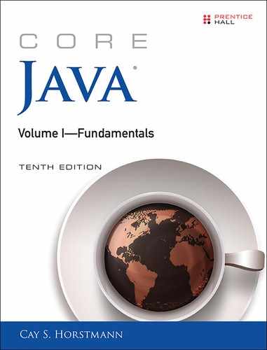 Core Java® Volume I—Fundamentals, Tenth Edition 