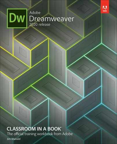Adobe Dreamweaver Classroom in a Book (2020 release) by Jim Maivald