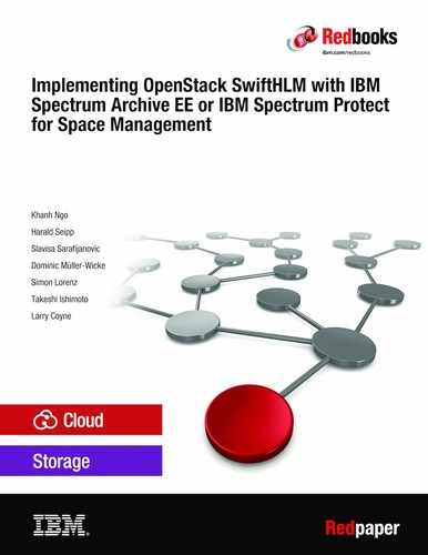 Implementing OpenStack SwiftHLM with IBM Spectrum Archive EE or IBM Spectrum Protect for Space Management 