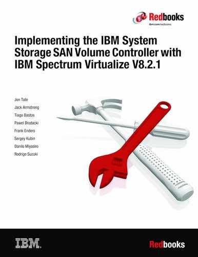 Cover image for Implementing the IBM System Storage SAN Volume Controller with IBM Spectrum Virtualize V8.2.1