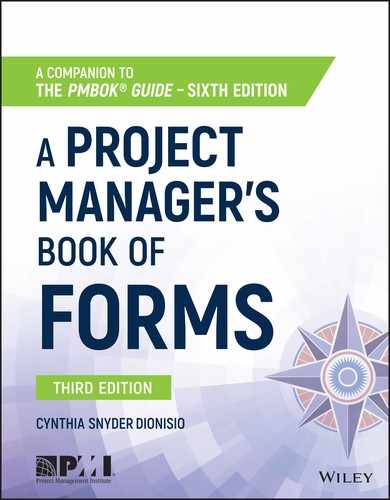Cover image for A Project Manager's Book of Forms, 3rd Edition