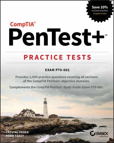 Cover image for CompTIA PenTest+ Practice Tests
