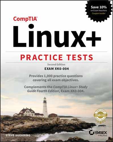 Cover image for CompTIA Linux+ Practice Tests, 2nd Edition