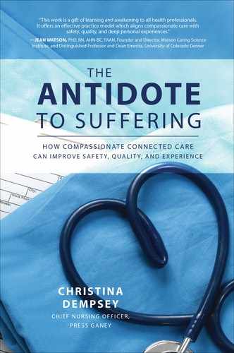 Cover image for The Antidote to Suffering: How Compassionate Connected Care Can Improve Safety, Quality, and Experience