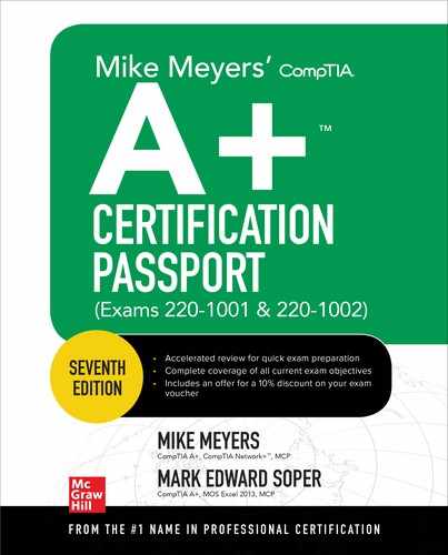 Mike Meyers' CompTIA A+ Certification Passport, Seventh Edition (Exams 220-1001 & 220-1002), 7th Edition 