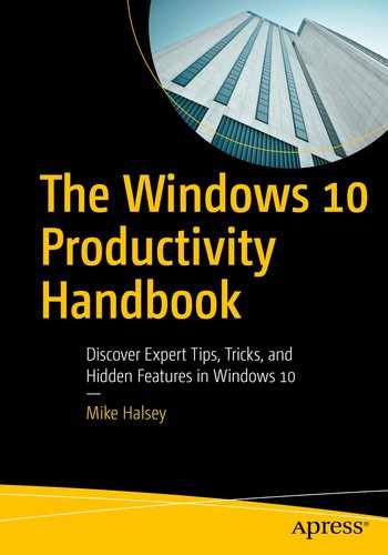 Cover image for The Windows 10 Productivity Handbook: Discover Expert Tips, Tricks, and Hidden Features in Windows 10