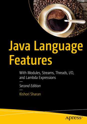 Cover image for Java Language Features: With Modules, Streams, Threads, I/O, and Lambda Expressions