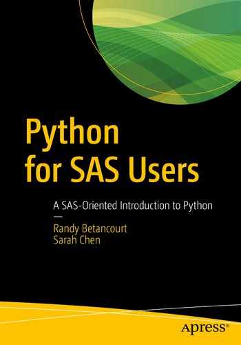 Cover image for Python for SAS Users: A SAS-Oriented Introduction to Python