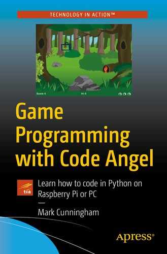 Game Programming with Code Angel: Learn how to code in Python on Raspberry Pi or PC by Mark Cunningham