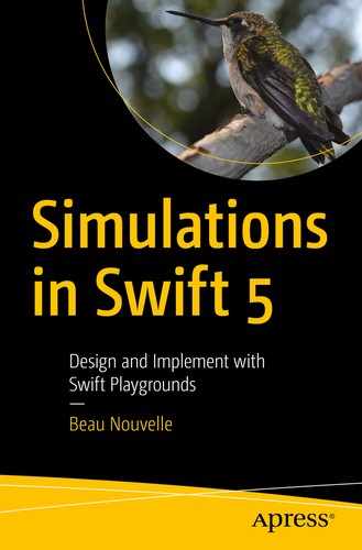 Cover image for Simulations in Swift 5: Design and Implement with Swift Playgrounds