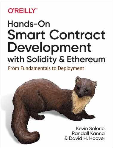 Hands-On Smart Contract Development with Solidity and Ethereum by David H. Hoover, Randall Kanna, Kevin Solorio