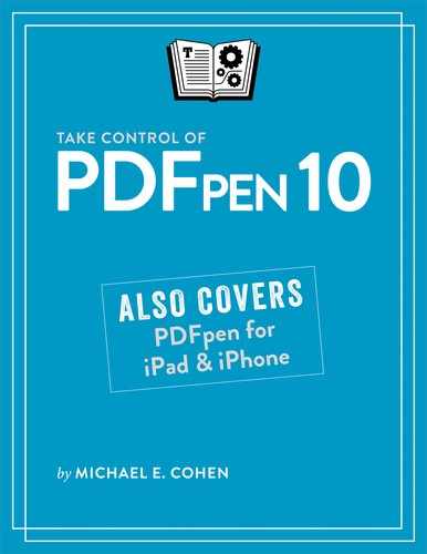 Take Control of PDFpen 10 
