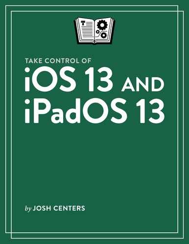 Cover image for Take Control of iOS 13 and iPadOS 13