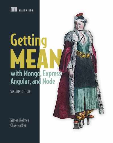 Cover image for Getting MEAN with Mongo, Express, Angular, and Node, Second Edition
