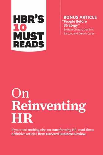 Cover image for HBR's 10 Must Reads on Reinventing HR (with bonus article "People Before Strategy" by Ram Charan, Dominic Barton, and Dennis Carey)