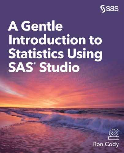 Cover image for A Gentle Introduction to Statistics Using SASⓇ Studio