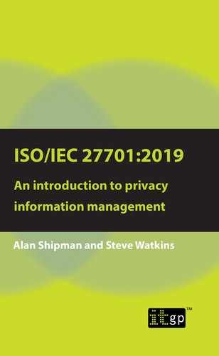 ISO/IEC 27701:2019: An introduction to privacy information management by Alan Shipman, Steve Watkins