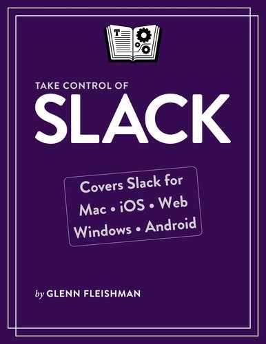 Take Control of Slack by Glenn Fleishman