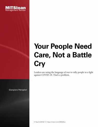 Your People Need Care, Not a Battle Cry by Gianpiero Petriglieri