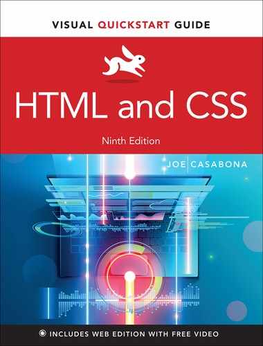 Cover image for HTML and CSS: Visual QuickStart Guide