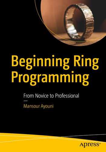 Cover image for Beginning Ring Programming: From Novice to Professional