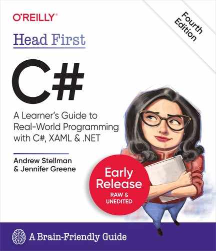 Head First C#, 4th Edition by Andrew Stellman, 
            Jennifer Greene