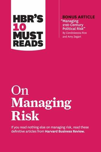 Cover image for HBR's 10 Must Reads on Managing Risk (with bonus article 