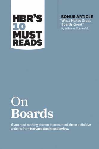 Cover image for HBR’s 10 Must Reads on Boards (with bonus article “What Makes Great Boards Great” by Jeffrey A. Sonnenfeld)
