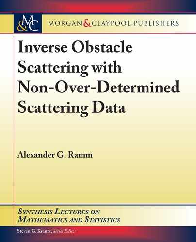 Inverse Obstacle Scattering with Non-Over-Determined Scattering Data 