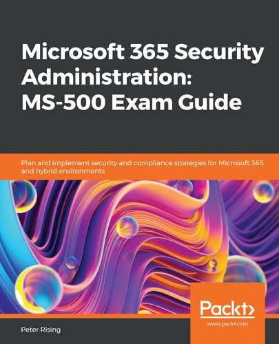 Cover image for Microsoft 365 Security Administration: MS-500 Exam Guide
